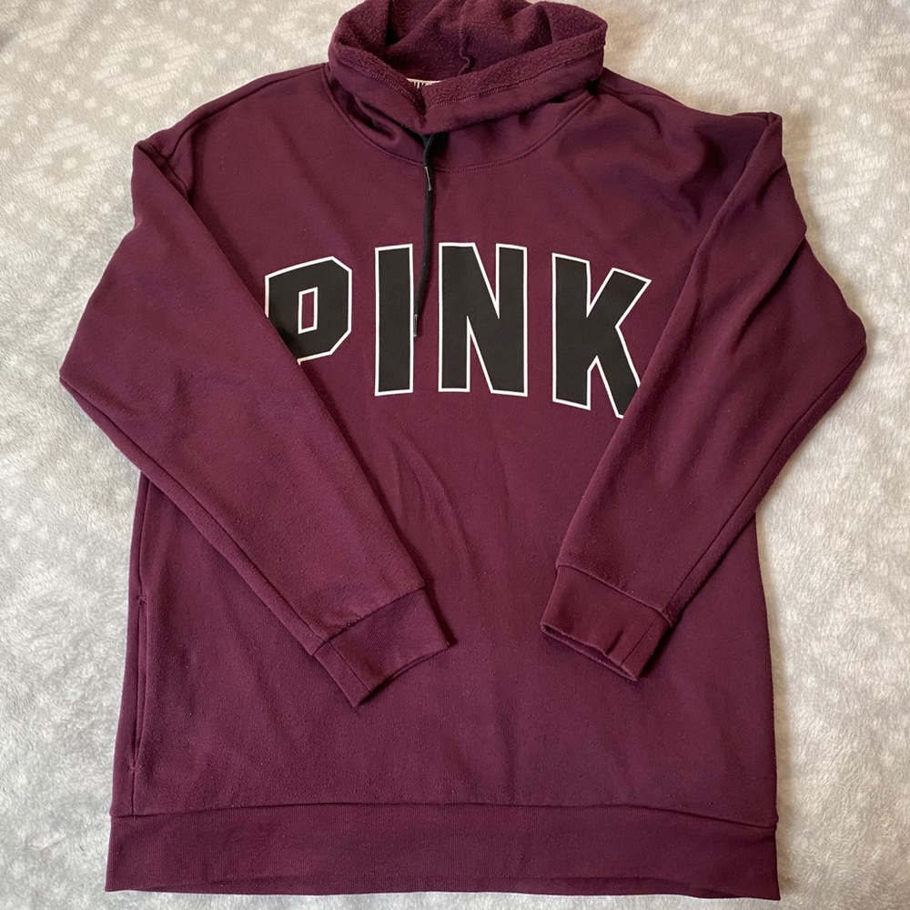 Pink Victoria’s Secret Cowl Neck Sweatshirt